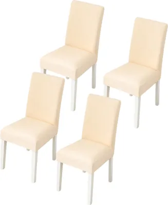 Obrázok produktu pre Poťahy na stoličky 4 kusy, elastický poťah na stoličky, elastický poťah na stoličky, odnímateľný umývateľný poťah na stoličky, odolný univerzálny