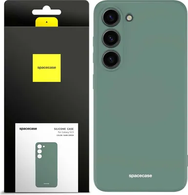 Image de Coque en silicone SPACECASE Coque en silicone pour Galaxy S23 Vert