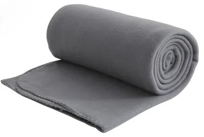 Produktbild von Fleecedecke aus 100% recyceltem Material + OEKO-TEX  130x160 ca. 400 g schwer mit Anti-Pilling und Kettelrand