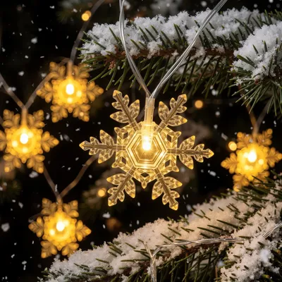 Image de esotec LED Guirlande lumineuse solaire extérieure résistante aux intempéries 30 cristaux de glace LIFEPO4 blanc chaud, Image générée par une IA