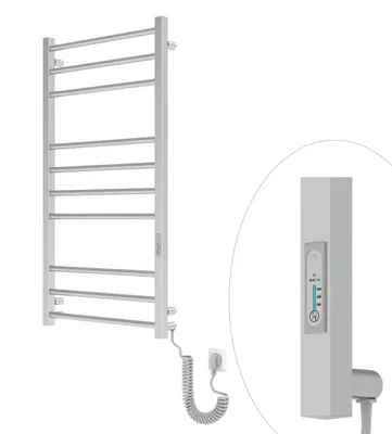 Produktbild von ELNA Badheizkörper Elektrisch Heizkörper Edelstahl 147W 101x53 cm mit Thermostat chrome