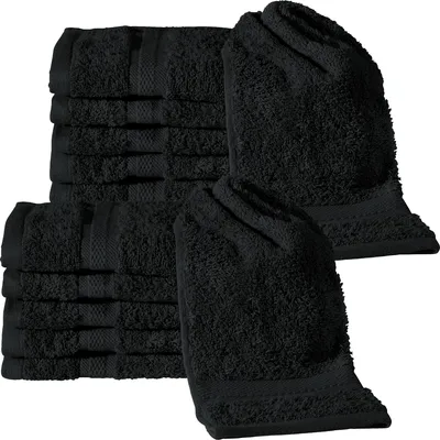 Produktbild von REDBEST Gästetuch Chicago" 12er-Pack schwarz 30x50 cm"