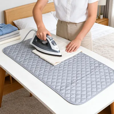 Productafbeelding van INF Draagbare hittebestendige strijkmat, 48x86cm opvouwbare katoenen strijkpad