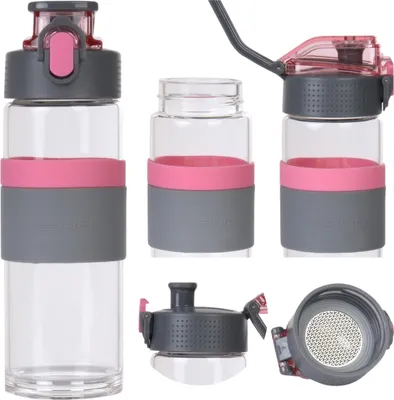 Produktbild von Casno Cross Borosilikatglasflasche 0,5 l