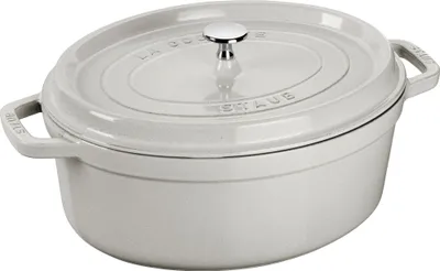 Produktbild von Staub Cocotte, 27 cm | Weisser Trüffel | oval | Gusseisen