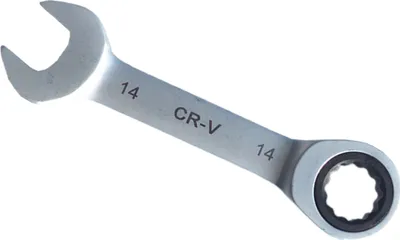 Produktbild von KURZE Ringmaul SW 14mm Ratschenschlüssel feinverzahnt 72 Zähne CRV Ringmaulschlüssel Ratsche BOHRFUX