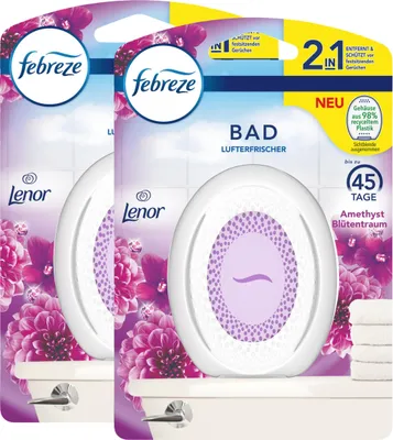 Produktbild von Febreze Bad Lufterfrischer Amethyst Blütentraum - Raumduft (2er Pack)
