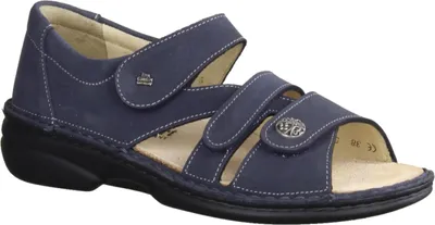 Produktbild von Finn Comfort Sandale mit geschlossener Ferse Biella-Soft 82623-832046, Nubukleder, Blau, Fußbett zum Wechseln 42
