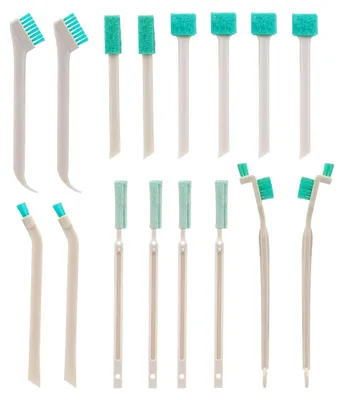 Produktbild von 16 Kleine Haushaltsbürsten – Set mit 8 verschiedenen Reinigungsbürsten für Detailreinigung