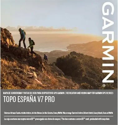 Productafbeelding van Garmin Topo Micro SD/SD-kaart, Spanje, versie V7 Pro, beige kleur. Eén maat
