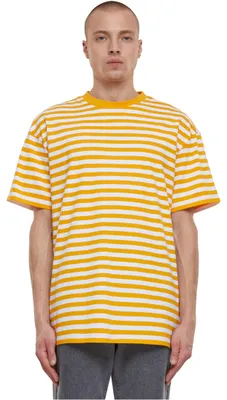 Obrázok produktu pre Pánské tričko Urban Classics Regular Stripe Tee white/magicmango - 5XL