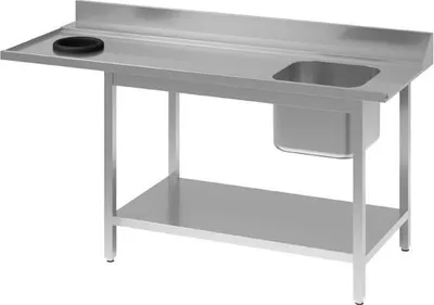 Obrázek produktu pro Dřez do myčky Gastro M s odtokovým otvorem, malé umyvadlo vpravo, délka 100 cm