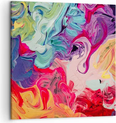 Produktbild von Bild auf Leinwand - Leinwandbild - Abstraktion modern - 50x50cm - Wand Bild - Wanddeko - Wandbilder - Leinwanddruck - Bilder - Kunstdruck - Wanddekoration - Leinwand bilder - Wandkunst - AC50x50-3877
