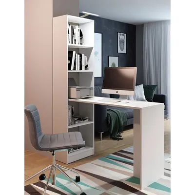 Immagine prodotto di Scrivania universale con illuminazione a LED BROGAN – bianco