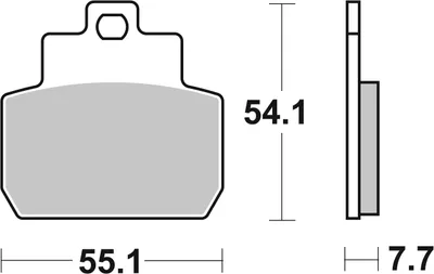 Produktbild von sbs Bremsbeläge Satz 191MS