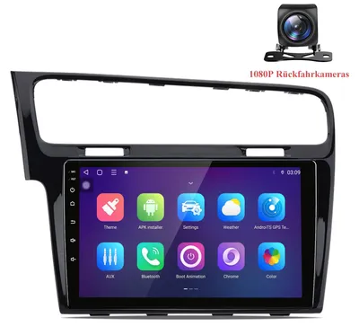 Obrázok produktu pre 10-palcové autorádio s Androidom pre VW Golf 7 VII MK7 (2013-2017), s bezdrôtovým CarPlay a Android Auto, 8-jadrový procesor, 6+128 GB pamäte, DSP, 4G LTE, vrátane 1080P cúvacej kamery a GPS