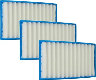 Produktbild von vhbw 3x Staubsaugerfilter kompatibel mit Dyson DC02 ReCyclone, DC02 De Stijl, DC02 DAS, DC02 Clear, DC02 Absolute Staubsauger - HEPA-Filter Blau Weiß