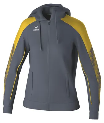 Produktbild von Erima Evo Star Trainingsjacke mit Kapuze Schiefergrau/Gelb - 38