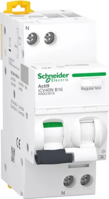Produktbild von Schneider Electric A9 ICV40N 1PN B 16A 6KA 30MA A (A9DG3616)