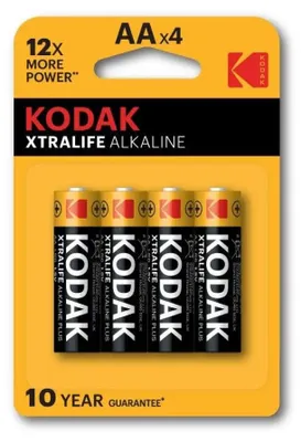 Image de Pile alcaline AA Kodak XTRALIFE (paquet de 4)