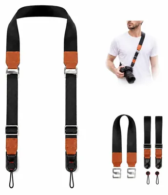 Obrázek produktu pro Univerzální popruh na fotoaparát 3 v 1: rychlé zapínání, popruh na zápěstí a ramenní popruh