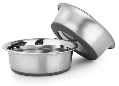 Produktbild von Hundenapf Edelstahl 2er-Set 520ml rutschfest spülmaschinenfest für kleine Hunde & Katzen
