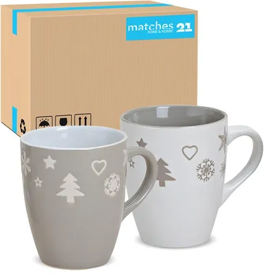 Productafbeelding van Kerstbekers, set van 36, effen kleur, Scandinavische kerstdecoratie