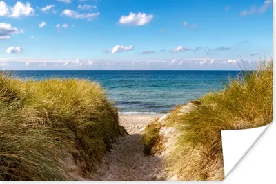 Produktbild von MuchoWow® Poster Strand - Wolken - Deutschland 180x120 cm - Fotoplakat