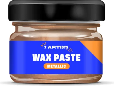 Produktbild von 7 Artists Metallic Wax Paste Bronze 20 ml – Premium Metallic Wachs für Deko, Möbel, Holz, Ton & Mixed Media, Vergoldungswachs für Kreative Akzente