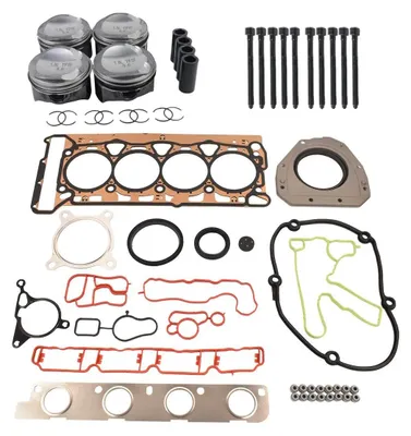 Image de Kit de pistons - Jeu de pistons pour moteur 1,8 TFSI TSI - Axe de piston de Ø 23 mm - Code moteur : CDAA, CDHA, CDHB, CDAB - Référence OEM : 06H107065BF