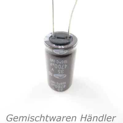 Image de Condensateur électrolytique Marken Elko, 4700 µF, 35 V. Condensateur mF uF SAMWHA