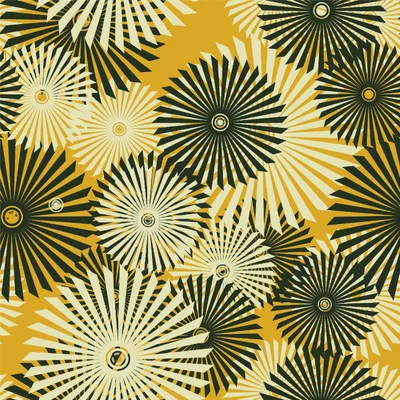 Produktbild von OUTDOOR DEKOSTOFFE OXFORD - Motiv Kreise und Strahlen