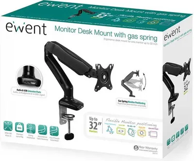 Image de Support TV pour bureau Ewent EW1515 13"-27" noir