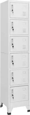 Immagine prodotto di vidaXL Armadio spogliatoio in metallo Armadio spogliatoio 38x40x180cm acciaio