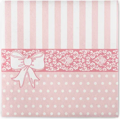 Produktbild von Sovie HOME Serviette Bine in Rosa aus Linclass® Airlaid 40 x 40 cm, 12 Stück - Ornamente