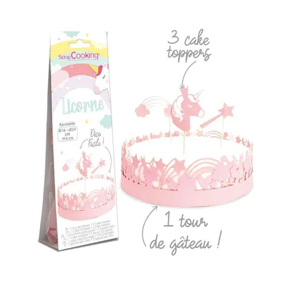 Obrázok produktu pre ScrapCooking Cake Wrapper und Topper - Unicorn - 4 st ScrapCooking Materiál:: Papier