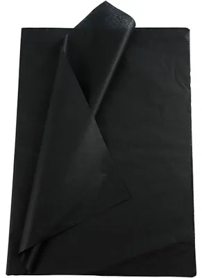 Produktbild von Seidenpapier, Blatt 50x70 cm, 17 g, Schwarz, 10 Bl./ 1 Pck [HOB-200889]