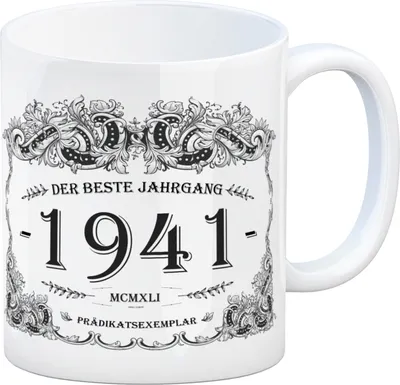 Produktbild von 1941 der beste Jahrgang Kaffeebecher Tasse Kaffeetasse Geburtsjahr Geburtstag