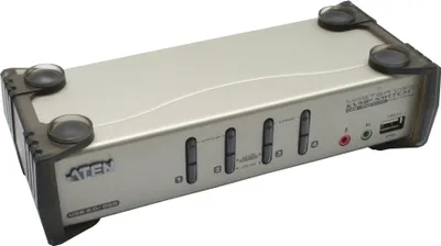Produktbild von Aten CS1734B CS1734B KVM přepínač, 4 porty, USB, PS/2, se zvukem, OSD
