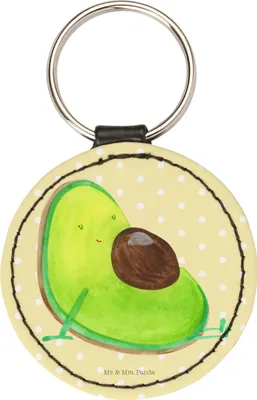 Produktbild von Mr. & Mrs. Panda Anhänger Avocado Schwangerschaft - Gelb Pastell - Geschenk, mini schlüsselanhänger, Baby, kleiner, schlüssel, Taschenanhänger, Gesund, Geburt, Liebe
