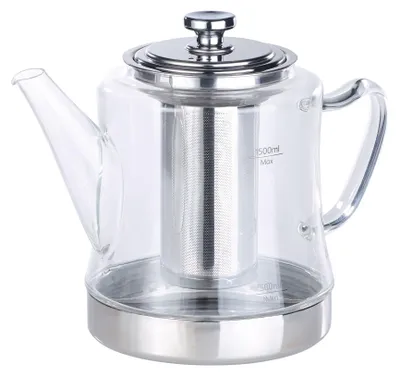 Image de Théière-bouilloire 1,5 L avec passe-thé en acier inoxydable
