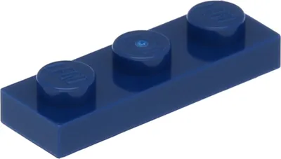 Image de Lego® 1x3 plaque 3623 - 10 pièces bleu foncé