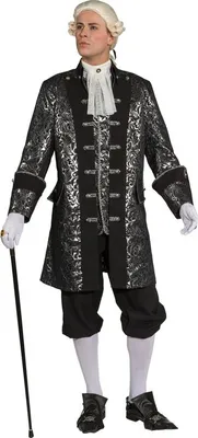 Produktbild von Brokatjacke schwarz-silber, Größe:58/60