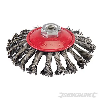 Obrázek produktu pro Ocelový drátěný kartáč Silverline, uzlový 115 mm