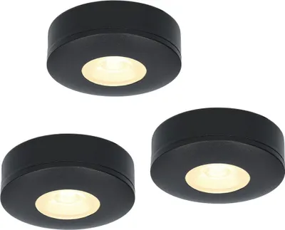 Produktbild von hoftronic LED Aufbaustrahler 3x3W 300lm 2700K IP44 Schwarz