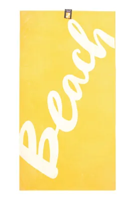 Productafbeelding van Famanu strandlaken, 90 x 180 cm - 100% biologisch katoen, velours, GOTS-gecertificeerd