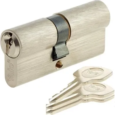 Immagine prodotto di Cilindro di chiusura YALE YC500+, 40x50 mm, 5 perni, 3 chiavi, nichelato