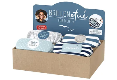 Produktbild von LA VIDA Display Brillenetui Ahoi 12 Stück sortiert