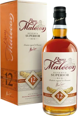 Produktbild von Rum Malecon Añejo 12 Años Reserva Superior 40% Vol. 0,7l in Geschenkbox