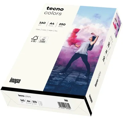 Image de tecno Papier multifonctions colors A4 160 g/qm blanc naturel 250 feuilles